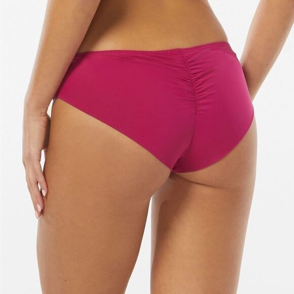 Vince Camuto Shirred Smooth Fit Cheeky Bikini Bottom raspberry Shades, swimwear - Picture 7 of 8